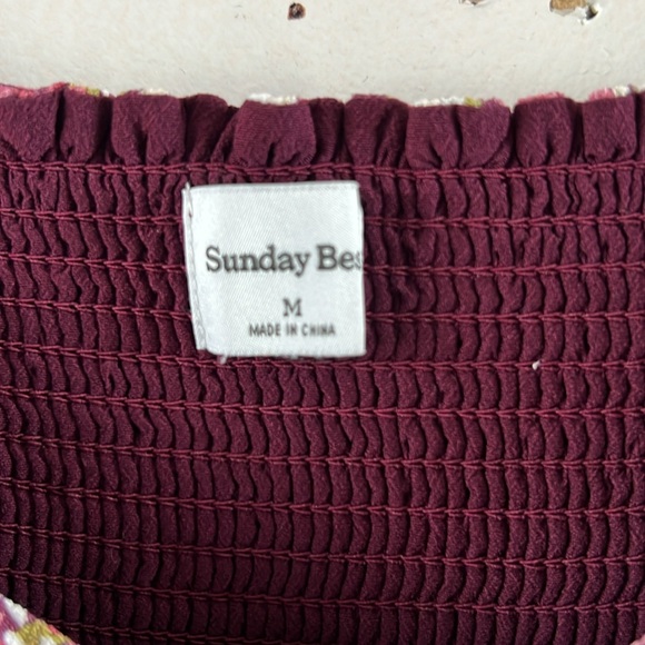 Sunday Best Floral Smocked Off-Shoulder Top - Picture 4 of 8